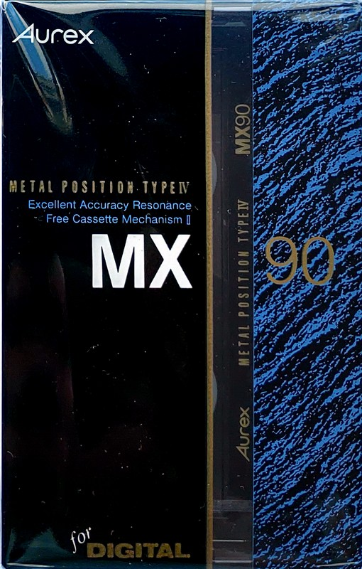 Compact Cassette Aurex MX 90 Type IV Metal 1990 Japan
