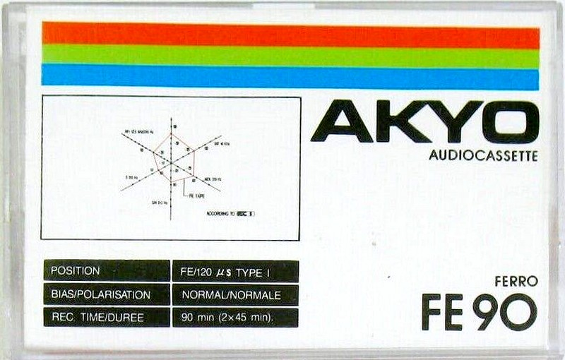 Compact Cassette Akyo 90 "FE" Type I Normal Europe