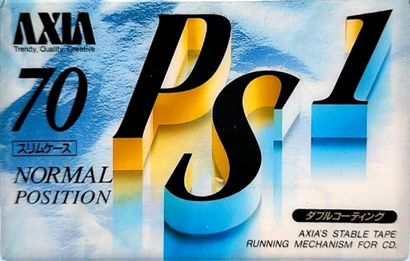 Compact Cassette AXIA PS-I / PS-1 70 "PS1F 70" Type I Normal 1993 Japan