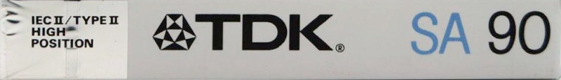 Compact Cassette TDK SA 90 Type II Chrome 1988 Australia, Europe