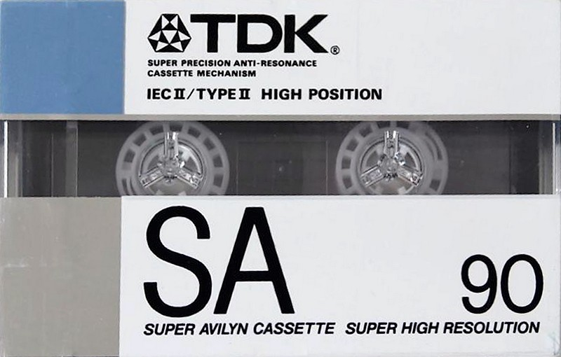 Compact Cassette TDK SA 90 Type II Chrome 1988 Australia, Europe