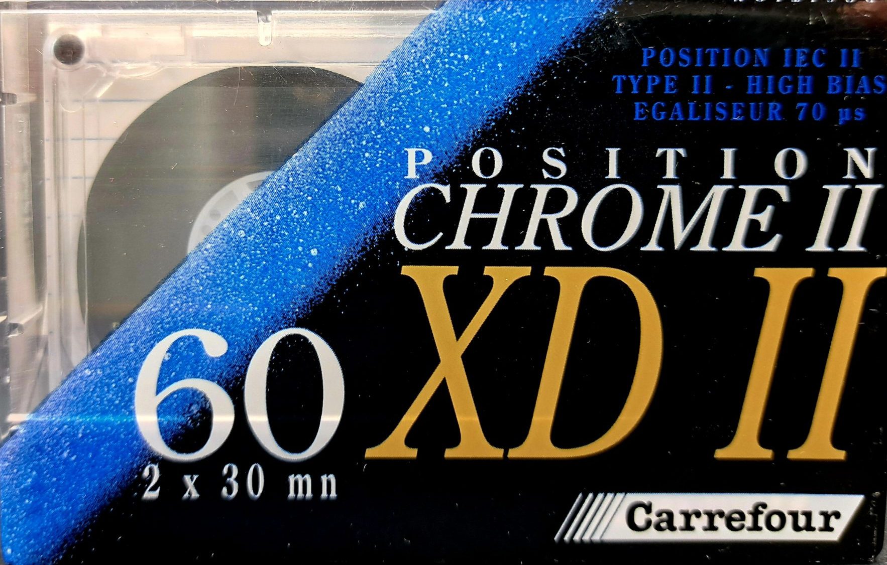 Compact Cassette Carrefour XD-II 60 Type II Chrome France