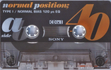 Compact Cassette Sony CDix I 40 "C-40CDX1b" Type I Normal 1994 Japan
