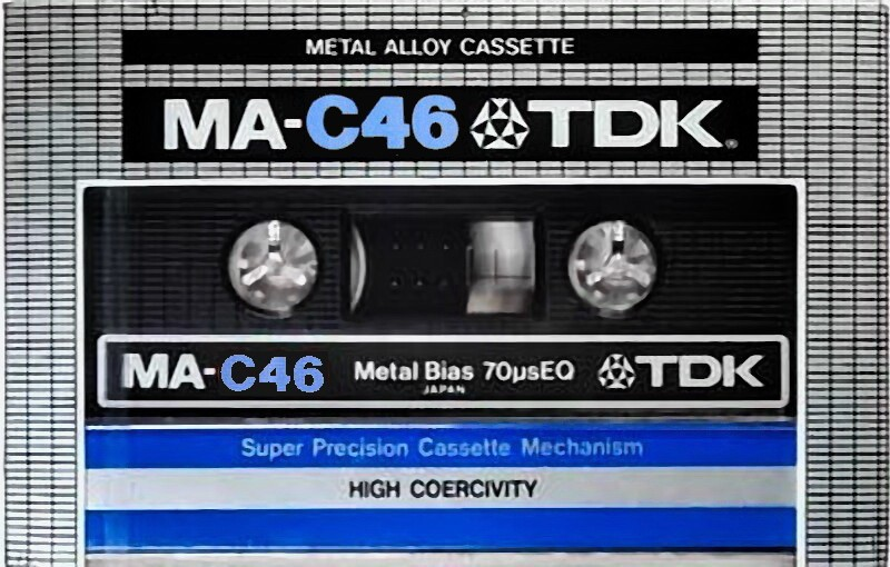 Compact Cassette TDK MA 46 Type IV Metal 1979 Japan