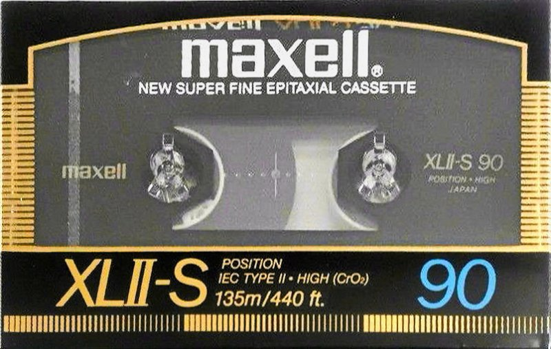 Compact Cassette Maxell XLII-S 90 Type II Chrome 1986 Europe