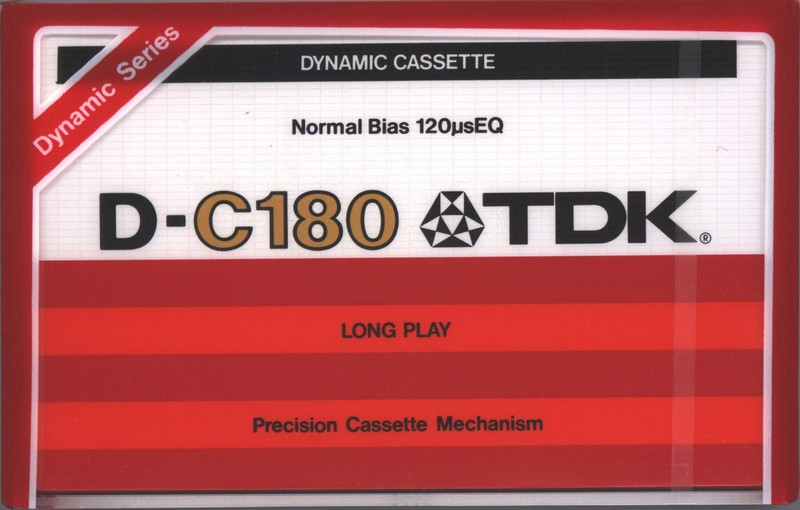 Compact Cassette TDK D 180 Type I Normal 1979 Europe, USA