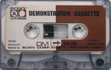Compact Cassette Sony 30 "CD-102" Demonstration Tape 1972 Japan