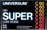 Compact Cassette Universum Super 60 Type I Normal 1979 Europe