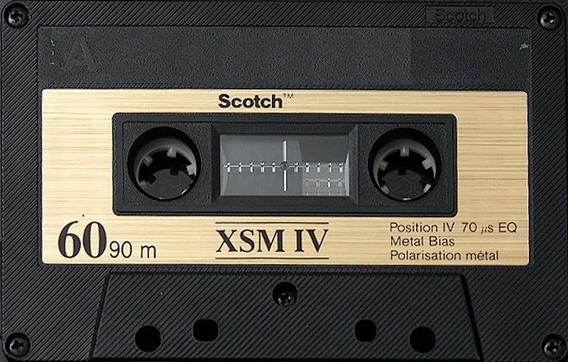 Compact Cassette Scotch XSM IV 60 Type IV Metal 1987 Worldwide