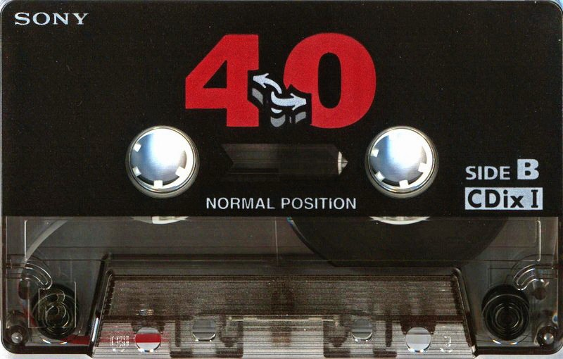 Compact Cassette Sony CDix I 40 "C-40CDX1C" Type I Normal 1995 Japan