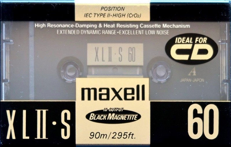Compact Cassette Maxell XLII-S 60 Type II Chrome 1991 USA