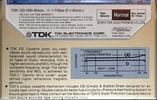 Compact Cassette TDK OD 60 Type I Normal 1979 USA