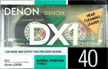 Compact Cassette Denon DX1 40 "DX1-40SE" Type I Normal 1992 North America