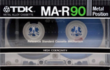 Compact Cassette TDK MA-R 90 Type IV Metal 1982 Australia, Europe