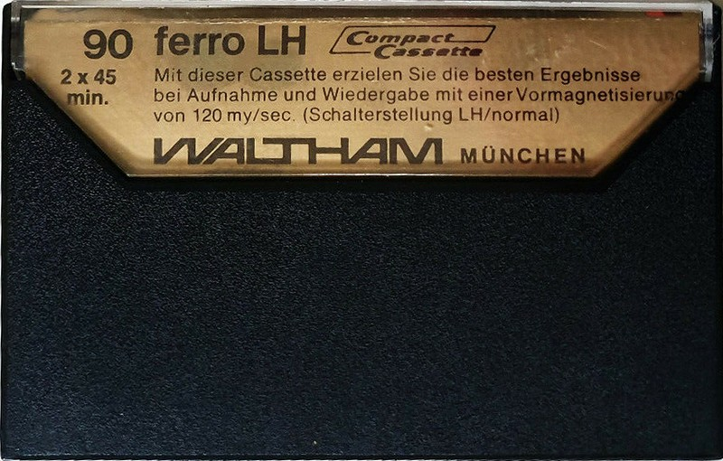 Compact Cassette Waltham 90 "LH" Type I Normal 1979 Germany