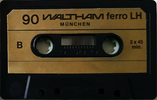 Compact Cassette Waltham 90 "LH" Type I Normal 1979 Germany