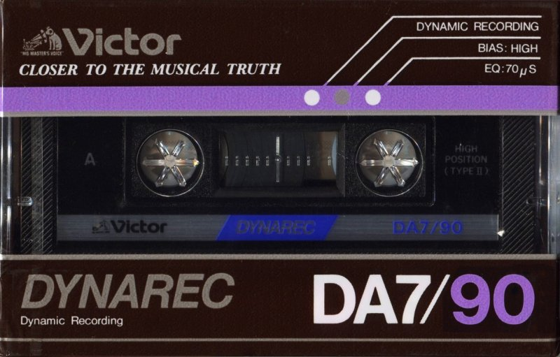 Compact Cassette Victor Dynarec DA7 90 Type II Chrome 1983 Japan