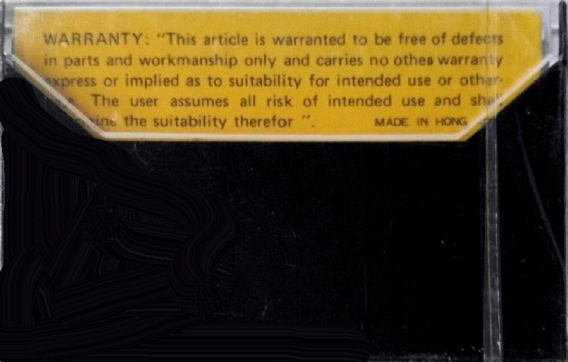 Compact Cassette Ralmar 90 Type I Normal 1977 Hong Kong