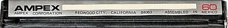 Compact Cassette Ampex 60 Type I Normal 1972 USA
