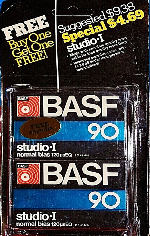 Blister BASF Studio I 90 Type I Normal 1979 USA