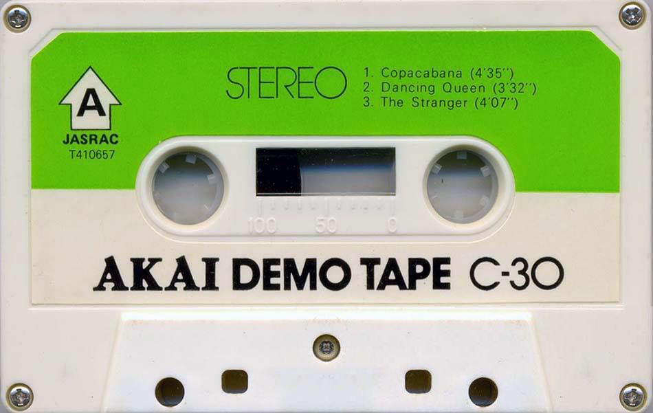 Compact Cassette Akai 30 "T410657" Demonstration Tape 1979 Worldwide