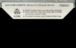 Compact Cassette KDK D 60 Type I Normal 1973 Worldwide