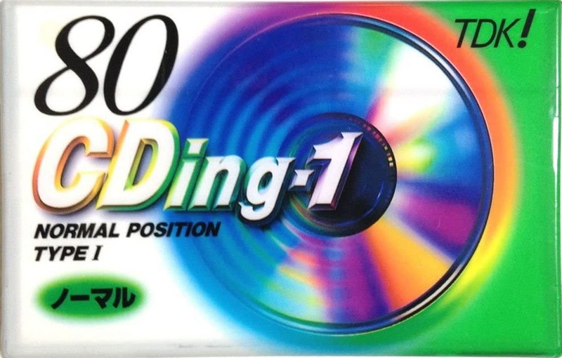 Compact Cassette TDK CDing 1 80 "CD1-80G" Type I Normal 1996 Japan