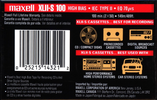 Compact Cassette Maxell XLII-S 100 Type II Chrome 1998 North America