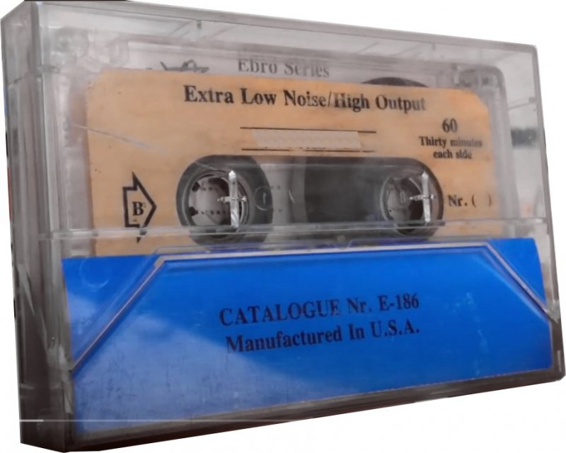 Compact Cassette BASF 60 "Ebro Serie № E-186" Type I Normal USA