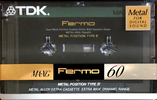 Compact Cassette TDK MA-XG 60 "MA-XG60F Fermo" Type IV Metal 1990 Japan