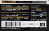 Compact Cassette TDK MA-XG 60 "MA-XG60F Fermo" Type IV Metal 1990 Japan