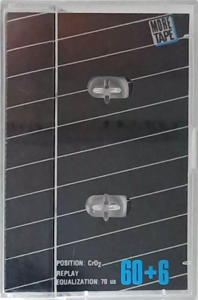 Compact Cassette More Tape 60+6 Type II Chrome Italy