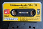 Compact Cassette BASF "DIN-Bezugsband 4,75/3.81 (Cr)" Test Cassette Germany