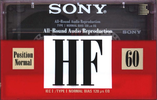 Compact Cassette Sony HF 60 Type I Normal 1992 Europe
