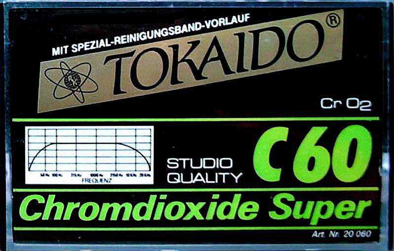 Compact Cassette Tokaido Chromdioxide Super 60 "Studio Quality" Type II Chrome 1985 Europe