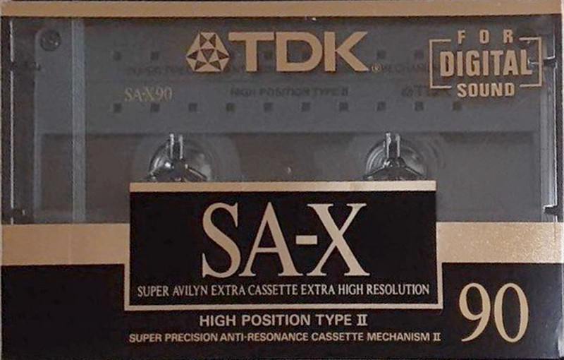 Compact Cassette TDK SA-X 90 "SA-X90M" Type II Chrome 1990 Japan
