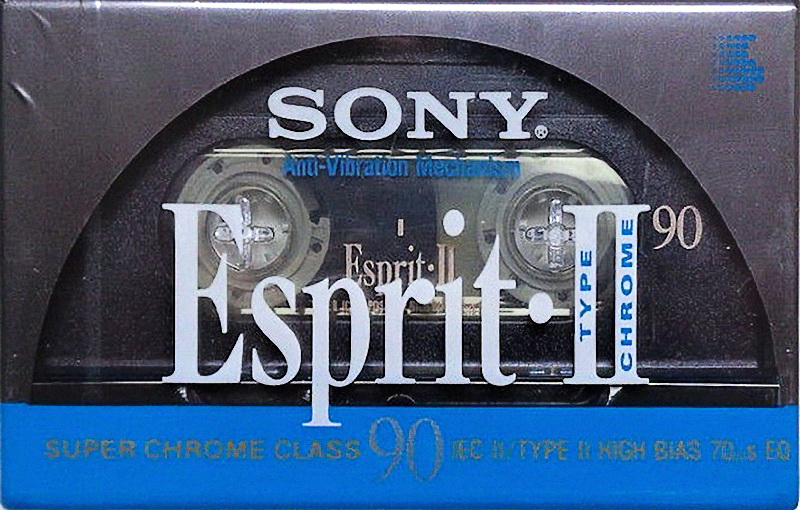 Compact Cassette Sony Esprit 90 "ESP II-90" Type II Chrome 1992 Europe