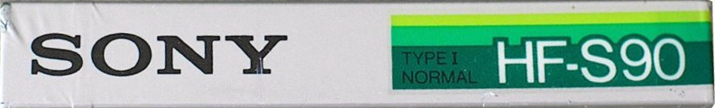 Compact Cassette Sony HF-S 90 Type I Normal 1985 USA