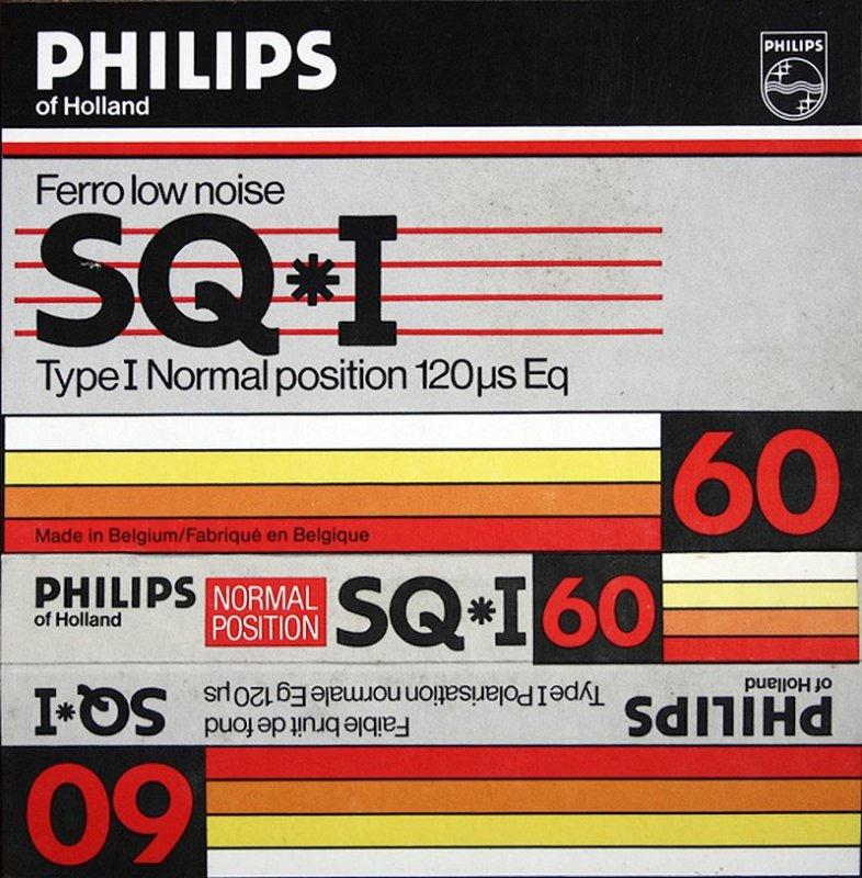 Compact Cassette Philips SQ-I 60 Type I Normal 1984 Europe