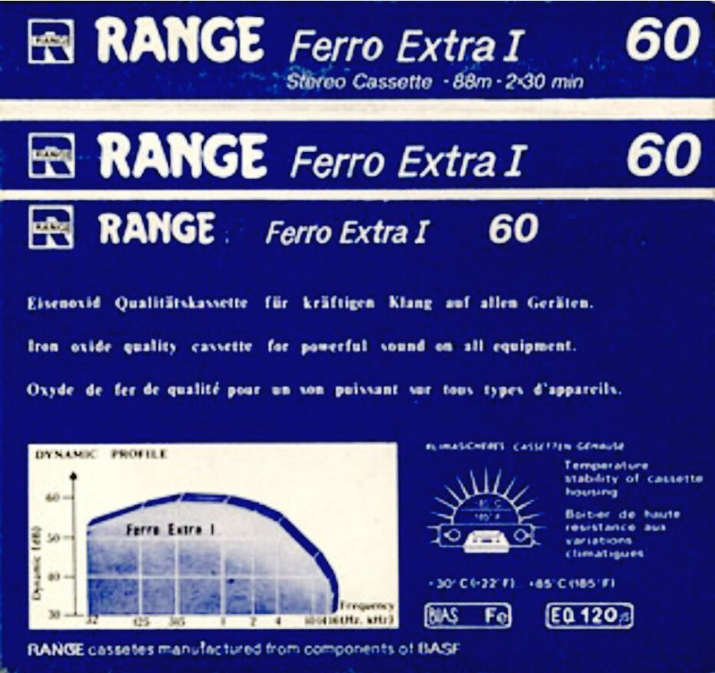Compact Cassette Range 60 Type I Normal Russia