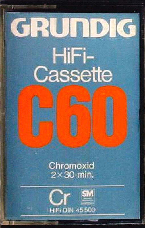 Compact Cassette Grundig HiFi-Cassette 60 Type II Chrome 1976 Europe
