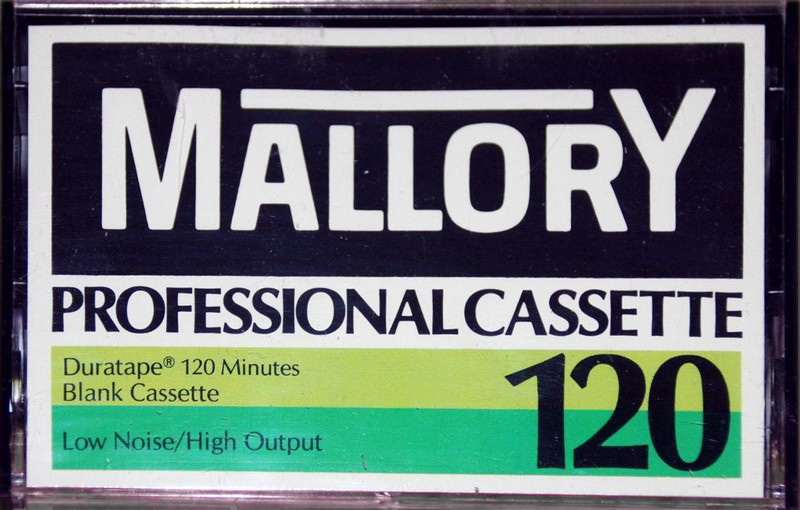Compact Cassette Mallory 120 "Professional" Type I Normal 1982 USA