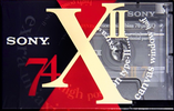 Compact Cassette Sony XII 74 "C-74X2A" Type II Chrome 1993 Japan