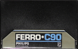 Compact Cassette Philips Ferro 90 Type I Normal 1981 Europe