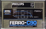 Compact Cassette Philips Ferro 90 Type I Normal 1981 Europe