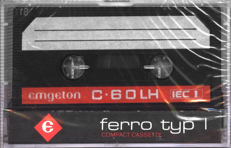 Compact Cassette Emgeton LH 60 Type I Normal 1985 Czechoslovakia