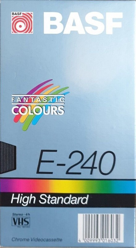 VHS, Video Home System BASF High Standard 240 Type II Chrome 1990 Europe