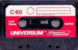 Compact Cassette Universum Super 60 Type I Normal 1976 Europe