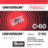 Compact Cassette Universum Super 60 Type I Normal 1976 Europe