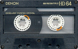 Compact Cassette Denon HD 64 "HD64P" Type II Chrome 1989 Japan
